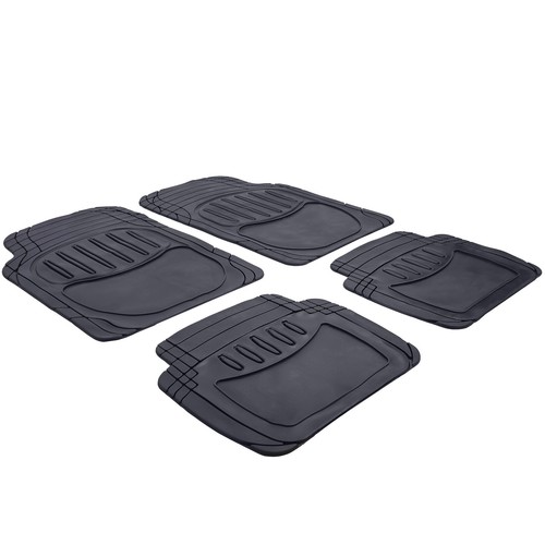 Set tappetini gomma nero - tappetini,
