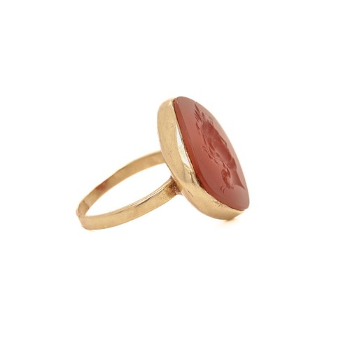 Anello antico oro e - anello, in