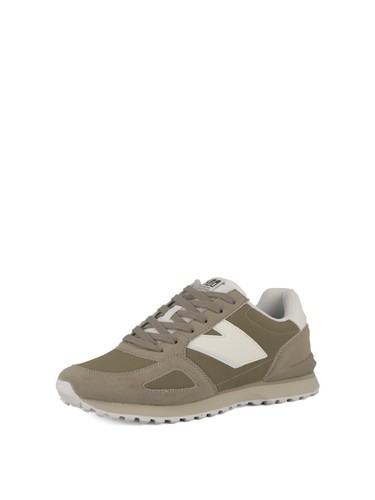 Sneakers stringate uomo beige