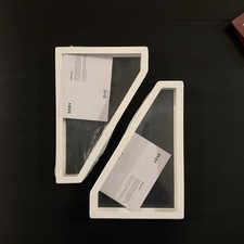 (2) STAFFE MENSOLA IKEA EKBY LERBERG metallo bianco 11" nuove sigillate fuori produzione