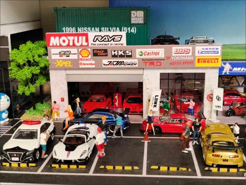 Diorama garage edificio - 1:64,