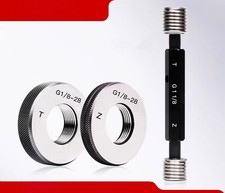 G1/16, G1/8, G1/4, G3/8-G3, G5 manometri per spina filettata per tubi/manometri ad anello GO/NOGO