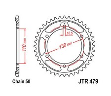 JT Steel Rear Sprocket 530 45T