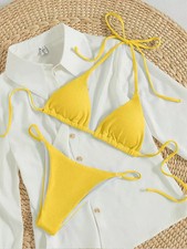 Bikini Donna Due Pezzi Giallo