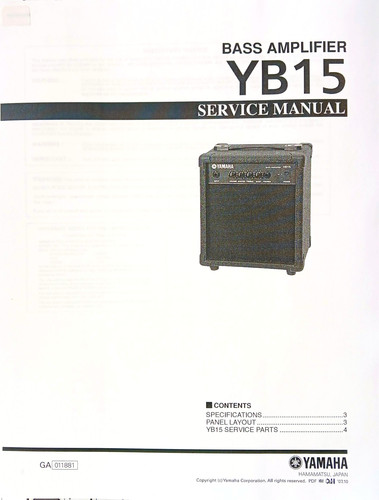 Yamaha yb15 amplificatore - yamaha,
