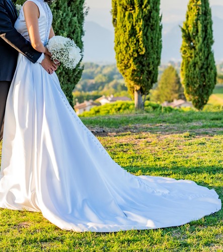 Abito sposa morbido - abito, raso