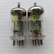 Coppia selezionata Valvole audio ECC 81 RFT