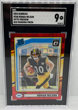 2024 Panini Donruss Optic Preview Red Pandora #348 Roman Wilson Rookie SGC 9 RC