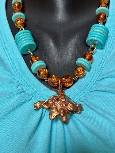 Collana con ciondolo rame - in,