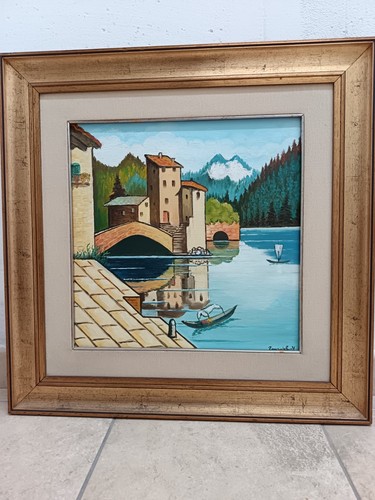 Quadro olio tela - su, del