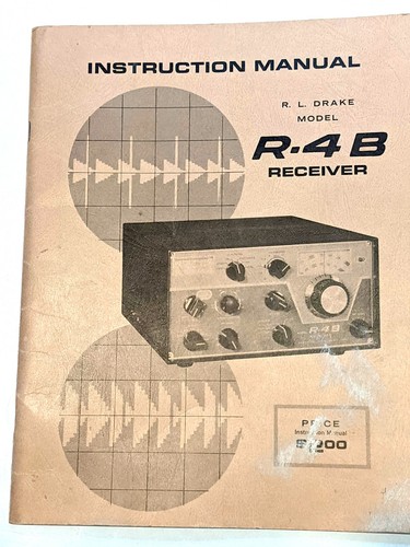 Manuale ricevitore drake 4b - drake, r-4b