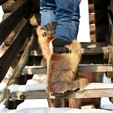 Stivali in pelliccia di volpe