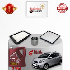 KIT TAGLIANDO FILTRI E OLIO KIA PICANTO II 1.0 LPG 49KW 67CV DAL 2015 ->