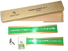 normografo D7 original Sander anni 60 serie dritto architettura lettering set