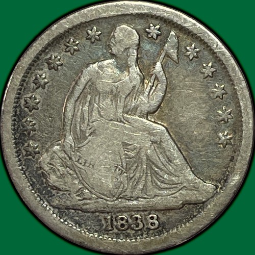 Moneta fine 1838 drappeggio - 1838,