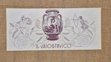 Il vaso etrusco Composizione di E. Bottaro Stampa del 1933