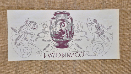 Vaso etrusco composizione - il,