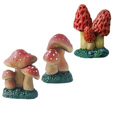  3 Pcs Decorazione Di Funghi