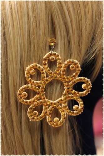 Orecchini pizzo macrame - in,