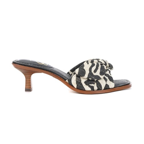 Sandali con tacco lino - con,