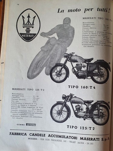 Moto maserati 160 tipo 125 - ,