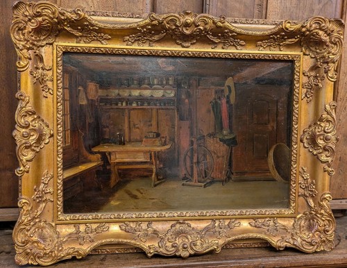 Quadro olio museale casa - olio,
