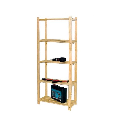 Scaffale legno grezzo - legno, fai