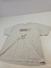 T-shirt firmata Jim Marshall autografata Marshall Advance Valvestate 2000 XL 2001