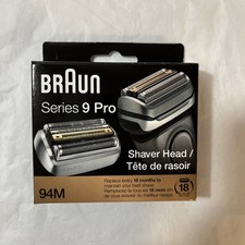 Braun Series 9 Pro Cassette 94M Testina di Ricambio per Rasoio (Argento)