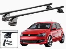 BARRE PORTATUTTO PORTAPACCHI PER VW POLO 5 (6R/6C) 5 PORTE 2009-2017 MENABO NERE
