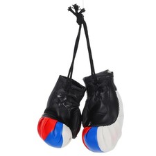  2 pezzi di guanti da boxe per auto, decorazione di fascino, specchietto