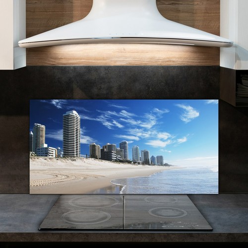 Glass kitchen splashback heat - glass,