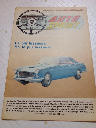 Auto sprint 1962 - sprint,, uscito