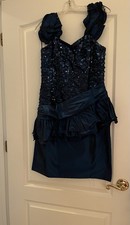 Abito da festa blu navy in