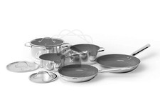 SET PENTOLE 8 Pz. ACCIAIO INOX