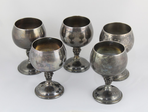 Set bicchieri alpaca argento - 5,