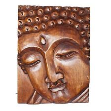 Quadro Da Parete Buddha Legno