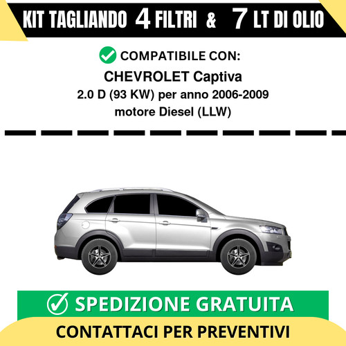 Tagliando per chevrolet - tagliando,