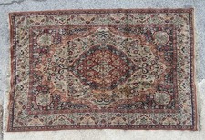 ANTICO TAPPETO INDIANO PAKISTANO FATTO A MANO cm. 140 X 220