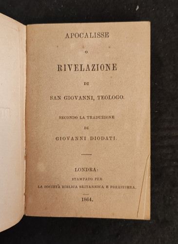 Apocalisse rivelazione san - apocalisse, o