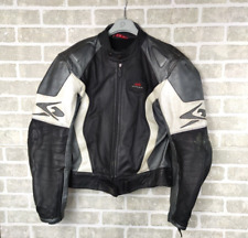 TUTA GIUBOTTO GIACCA DA MOTO SPYKE 52 IN PELLE CON PROTEZIONI SPALLE E GOMITI