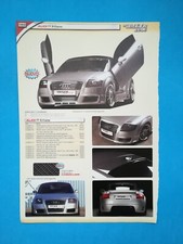 CLIPPING ARTICOLO DI GIORNALE CAR TUNING AUDI TT DA COLLEZIONE - (77)