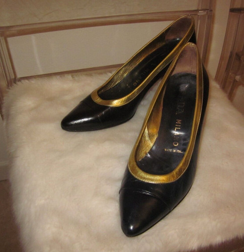Prada decollete pelle blu - pelle,