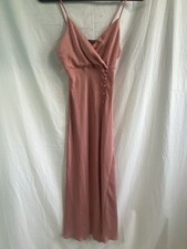 Abito Zara rosa polvere raso