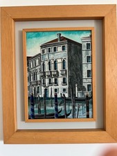 Tonino Caputo, olio su tela, 30 x 40 incorniciata "Palazzo Emo"