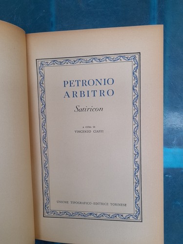 Petronio satiricon cura di - a,