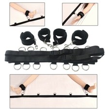 Letto nylon bondage manette polsini caviglia kit BDSM per coppie ritenzione