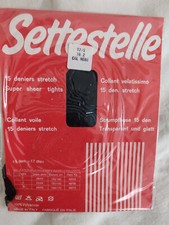 collant settestelle 15 den stretch colore nero taglia 2a (5 PAIA)