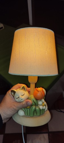 Thun lampada con gatto - thun, fiori