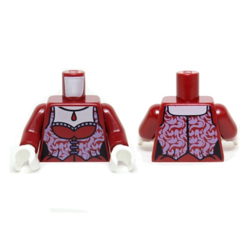 Lego rosso scuro - lego, torso